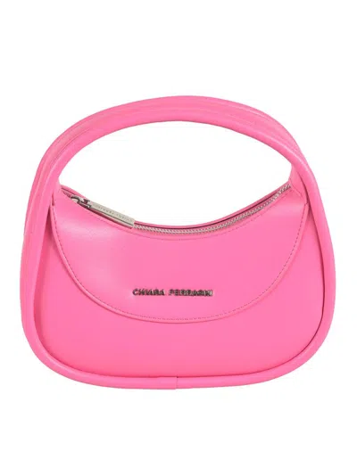 Chiara Ferragni Hyper Logo Lettering Tote Bag In Pink