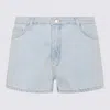 Chiara Ferragni Indigo Denim Shorts In Blue