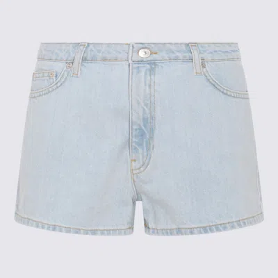 Chiara Ferragni Indigo Denim Shorts In Blue