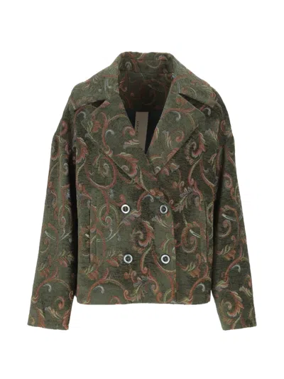 Chiara Ferragni Iris Double-breasted Coat In Black