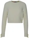 Chiara Ferragni Ivory Wool Blend Sweater