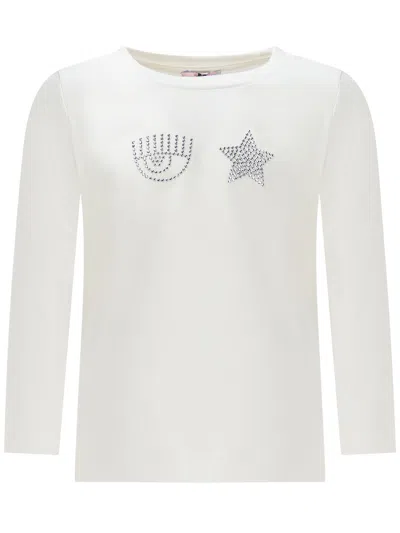 Chiara Ferragni Kids Kids Long Sleeve T-shirt In White