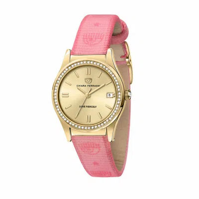 Chiara Ferragni Ladies' Watch  ( 32 Mm) Gbby2 In Pink