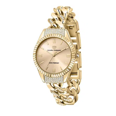 Chiara Ferragni Ladies' Watch  R1953104501 ( 34 Mm) Gbby2 In Gold