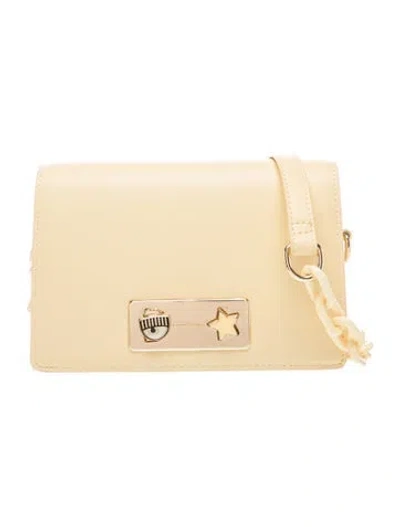 Pre-owned Chiara Ferragni Leather Clutch In Gold
