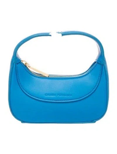 Pre-owned Chiara Ferragni Leather Top Handle Bag In Blue