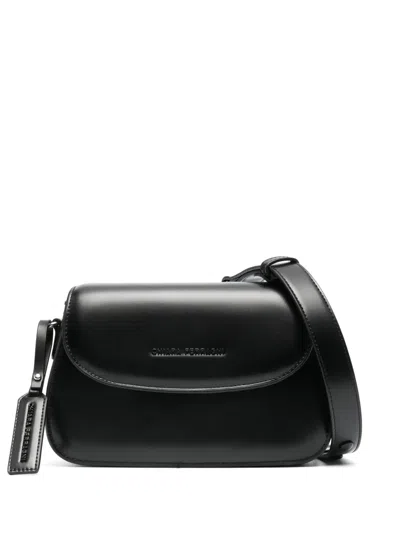 Chiara Ferragni Logo-charm Shoulder Bag In Black