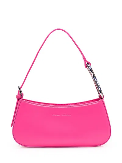 Chiara Ferragni Logo Debossed Zipped Shoulder Bag In Pink