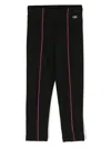 Chiara Ferragni Logo-plaque Contrasting-trim Leggings In Black