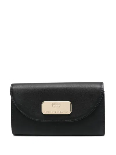 Chiara Ferragni Logo-plaque Jewellery Bag In Schwarz