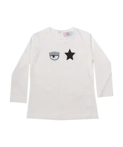 Chiara Ferragni Logo-print Cotton T-shirt In White