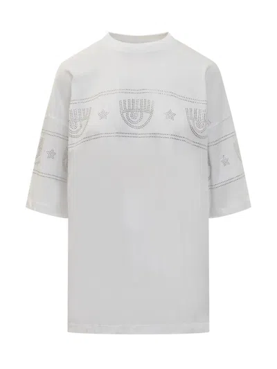 Chiara Ferragni 640 Logomania T-shirt In White