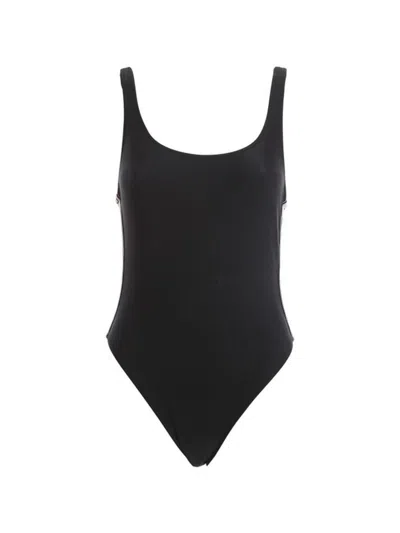 Chiara Ferragni Logomania One-piece Swimsuit In Black