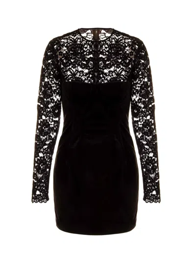 Chiara Ferragni Long Sleeves Dress In Black