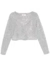 Chiara Ferragni Lurex Sweater In Grau