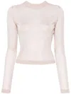 Chiara Ferragni Maxi Logomania Fine-knit Jumper In Pink