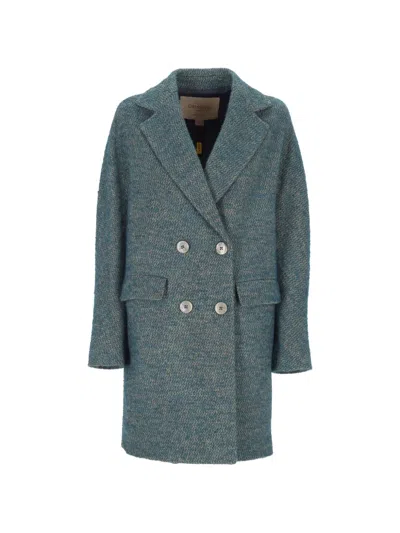 Chiara Ferragni Maya Double-breasted Coat In Animal Print