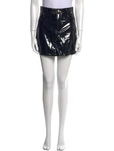 Pre-owned Chiara Ferragni Mini Skirt In Black