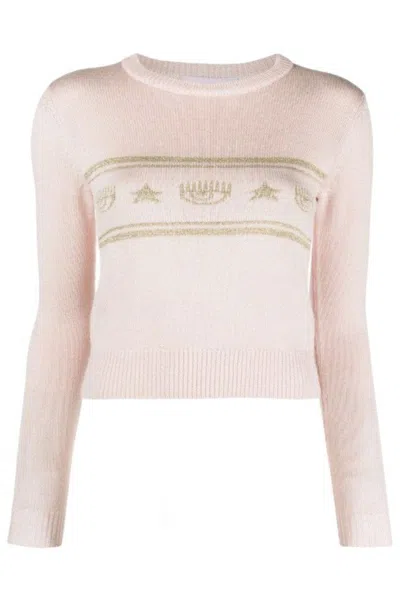 CHIARA FERRAGNI MULTICOLOR WOOL BLEND SWEATER