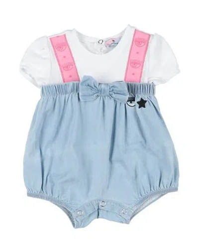 Chiara Ferragni Newborn Girl Baby Jumpsuits & Overalls Blue Size 1 Cotton