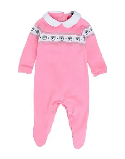 Chiara Ferragni Newborn Girl Baby Jumpsuits & Overalls Pink Size 1 Cotton