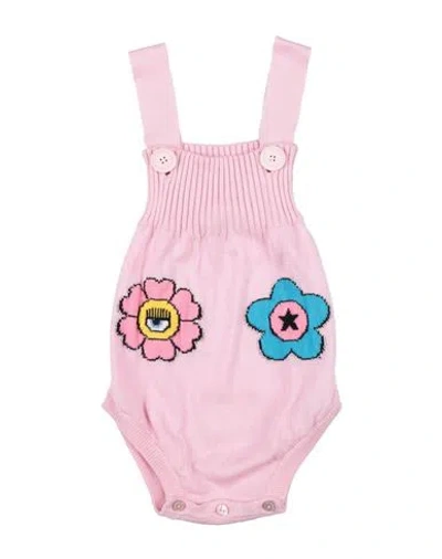 Chiara Ferragni Newborn Girl Baby Jumpsuits & Overalls Pink Size 3 Cotton