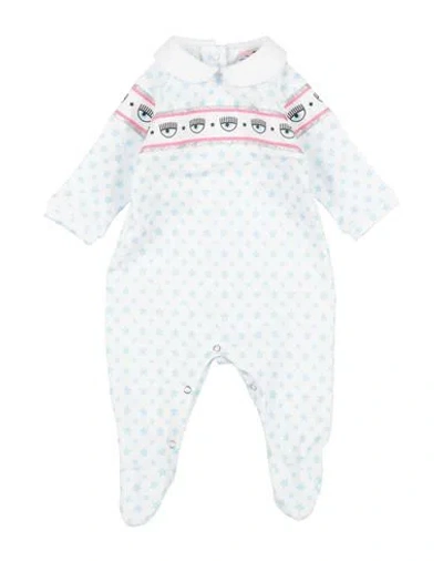 Chiara Ferragni Newborn Girl Baby Jumpsuits & Overalls Sky Blue Size 3 Cotton