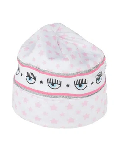 Chiara Ferragni Babies'  Newborn Girl Hat Light Pink Size 1 Cotton