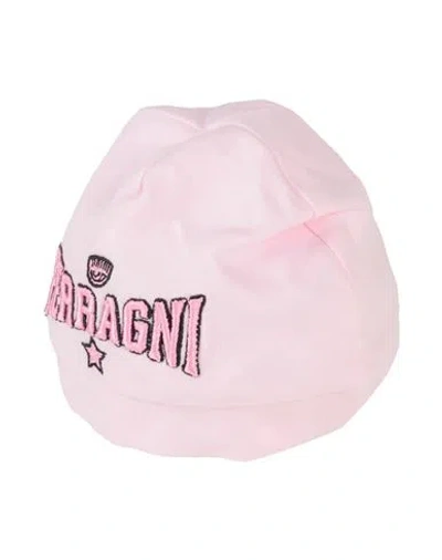 Chiara Ferragni Babies'  Newborn Girl Hat Pink Size 1 Cotton