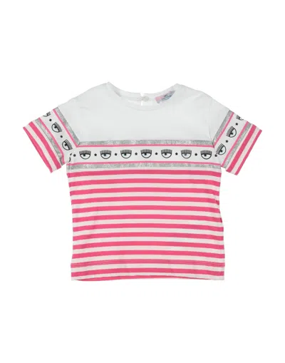 Chiara Ferragni Babies'  T-shirts In Pink
