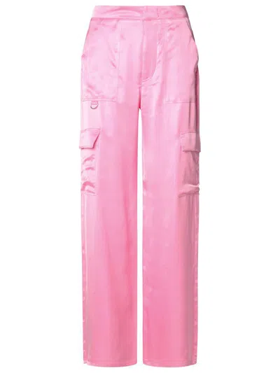 Chiara Ferragni Textured Straight Cargo Pants In Purple