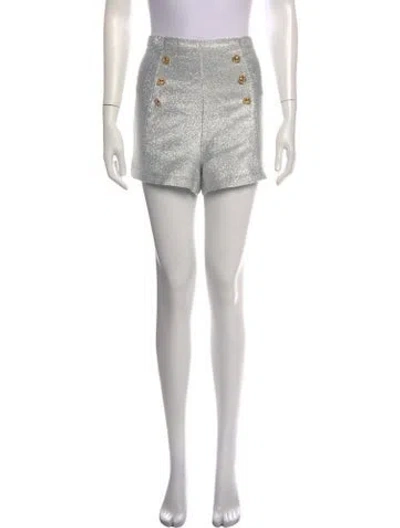 Pre-owned Chiara Ferragni Patterned Mini Shorts In Purple