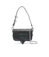 Chiara Ferragni Piercing Eyelike Shoulder Bag In Black