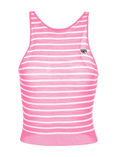 Chiara Ferragni Pink Sleeveless Top