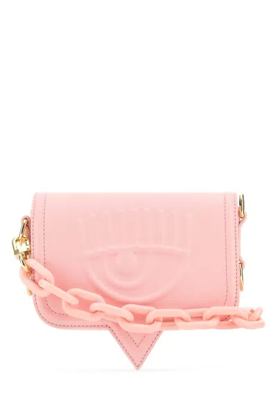 Chiara Ferragni Eyelike Small Crossbody Bag In Synthetic Pink In Pastel