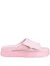 Chiara Ferragni Platform Strap Slides In Pink