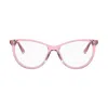Chiara Ferragni Round Frame Curved Tip Glasses In 35j/15 Pink