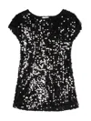 Chiara Ferragni Sequin-embellished Short-sleeve T-shirt In Black