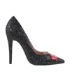 Chiara Ferragni Sequined High Heels In Black