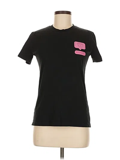 Pre-owned Chiara Ferragni Short Sleeve T-shirt In Black