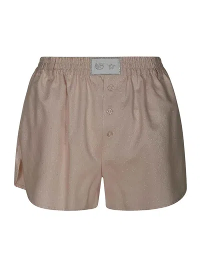 Chiara Ferragni Eye Star Shorts In Black