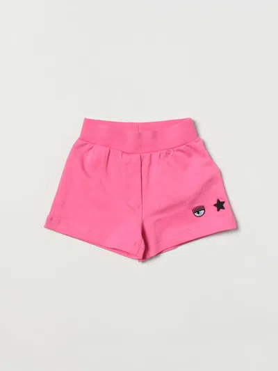 Chiara Ferragni Babies' Shorts  Kids Color Fuchsia