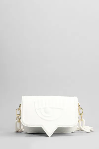 Chiara Ferragni Shoulder Bag In White Faux Leather