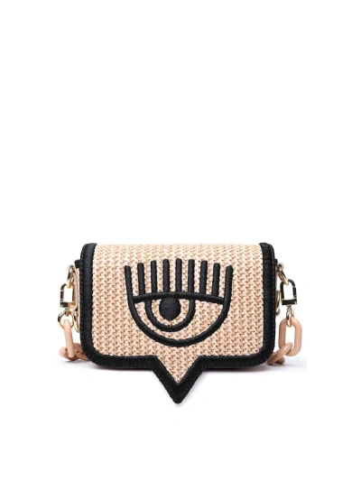 Chiara Ferragni Small  Beige Polyester Bag