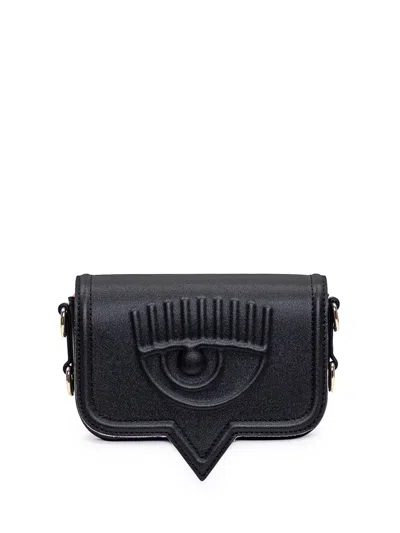 Chiara Ferragni Small Eyelike Bag In Black