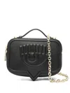 Chiara Ferragni Small Eyelike Cross Body Bag In Black