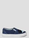 Chiara Ferragni Beads Eye Denim Slip On Sneakers Blue