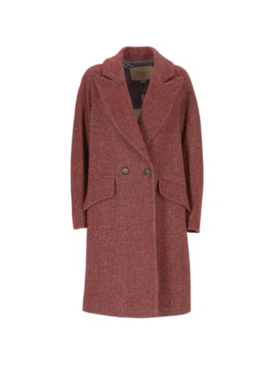 Chiara Ferragni Sophia Double-breasted Coat In Brown