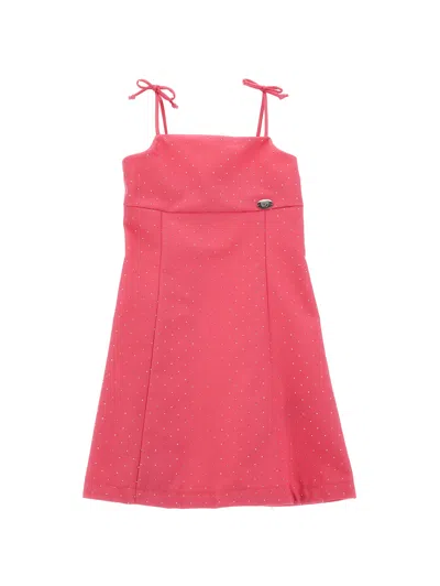 Chiara Ferragni Babies'   Special Occasion Dress With Shoulder Straps In Pink