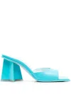 Chiara Ferragni Square-toe Block-heel Sandals In Blue